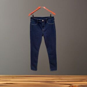 NWOT H&M Skinny Ankle Moulante Regular Waist Dark Denim Jeans Size 29